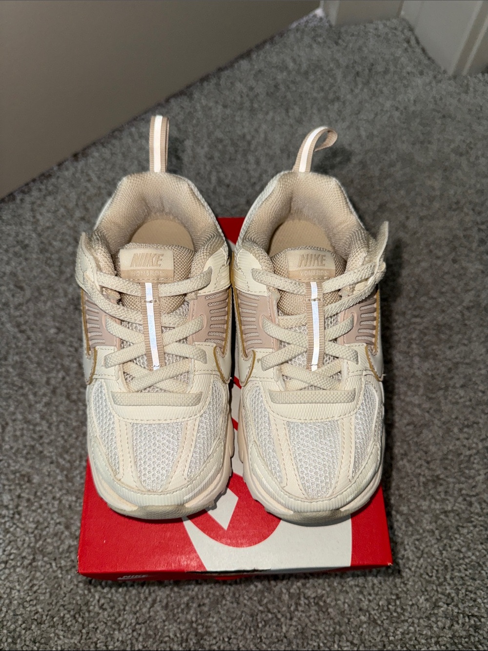 Nike Kids Beige/Cream Athletic Sneakers
